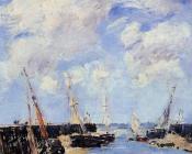 尤金 布丹 : Trouville, the Jettys, Low Tide